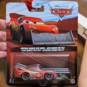 Disney Cars Lightning McQueen with Shovel - Red and Yellow